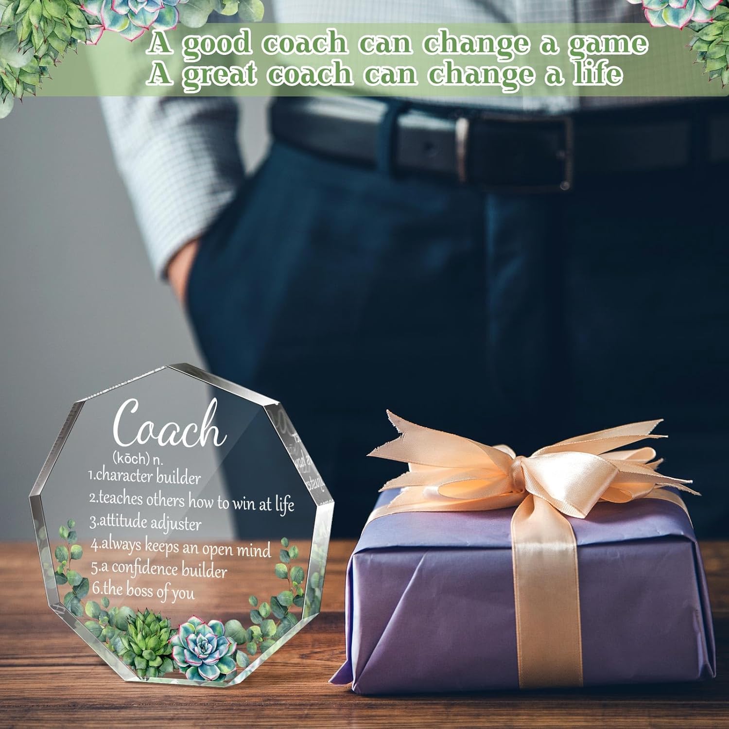 Panelee Thank You Gifts for Women Men Acrylic Appreciation Inspirational Gift Office Coworker Farewell Acrylic Sign Table Decor for Home(Appreciation) - Image 3