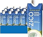 ZICO 100% Coconut Water, No added Sugar, Refreshingly Delicious, Hydration with Electrolytes, 11.2 Fl Oz (Pack of 12)