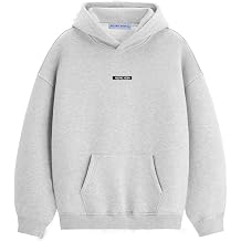 Aelfric Eden Fleece Lined Hoodies For Men Women Oversized Hoodie Casual Hooded Sweatshirts Warm Solid Basic Pullover Tops