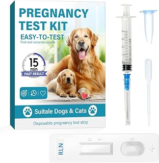 Dog Pregnancy Test, Convenient Pet Pregnancy Test at Home, Fast and Accurate Pregnancy Self Test Strips for Dog & Cat, Disposable