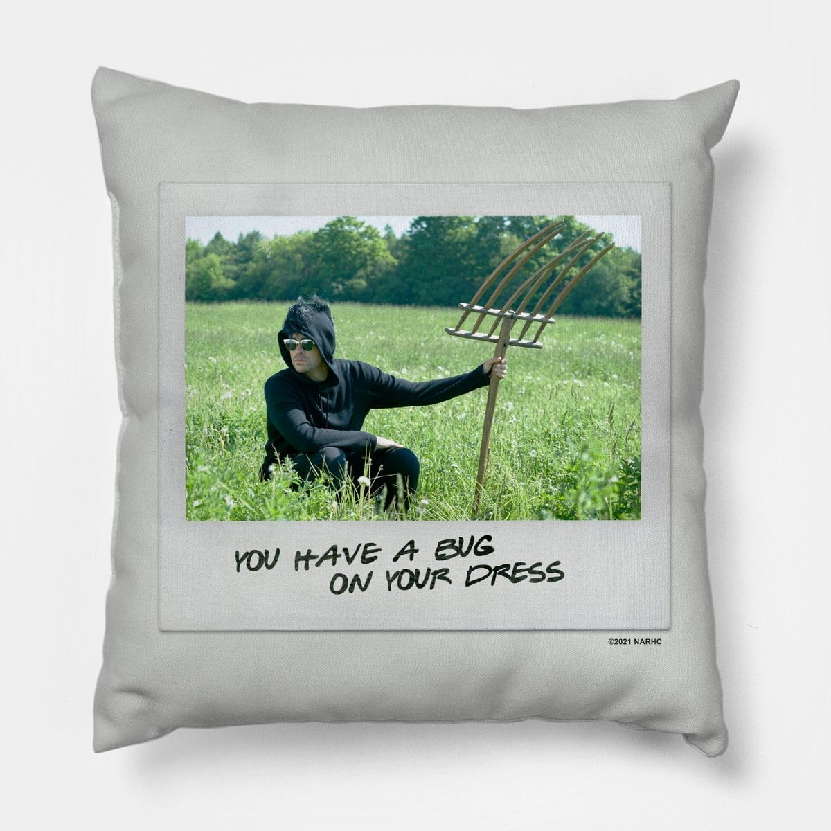 CRAFT MANIACS Printed SCHITT'S Creek U Have A Bug 16 * 16 Pillow with Cover | UBER Cool Merch for SCHITT'S Creek Lovers