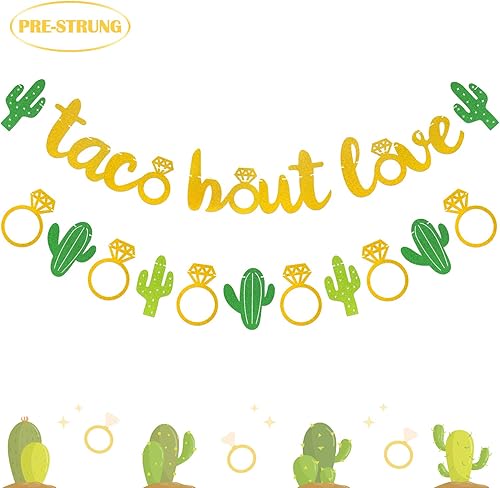 Miniatura 2 de Cartel de amor con purpurina dorada para despedida de soltera, boda, compromiso, despedida de soltera, telón de fondo de fiesta mexicana,