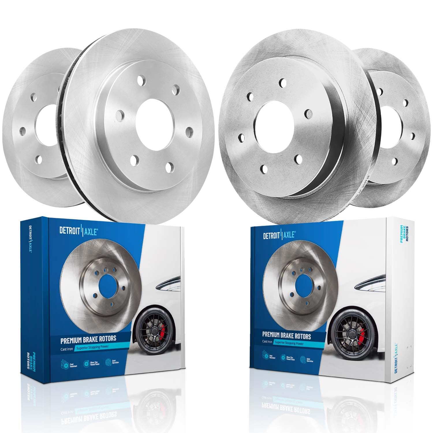 Detroit Axle - Brake Rotors for 2005-2007 Nissan Titan, 2005-2006 Armada