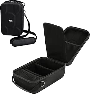 JJC Hard Camera Insert Bag, Waterproof Camera Case for Canon Nikon Sony Fujifilm DSLR Mirrorless Cameras, Camera and Lens Carrying Case with Two Drivers & Quick Access for Traveller Photographer