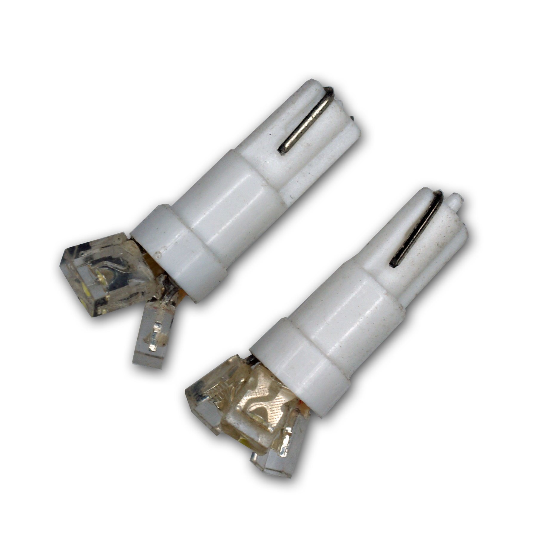 Tuningpros LEDGB-T5-W3 Glove Box LED Light Bulbs T5, 3 LED White 2-pc Set