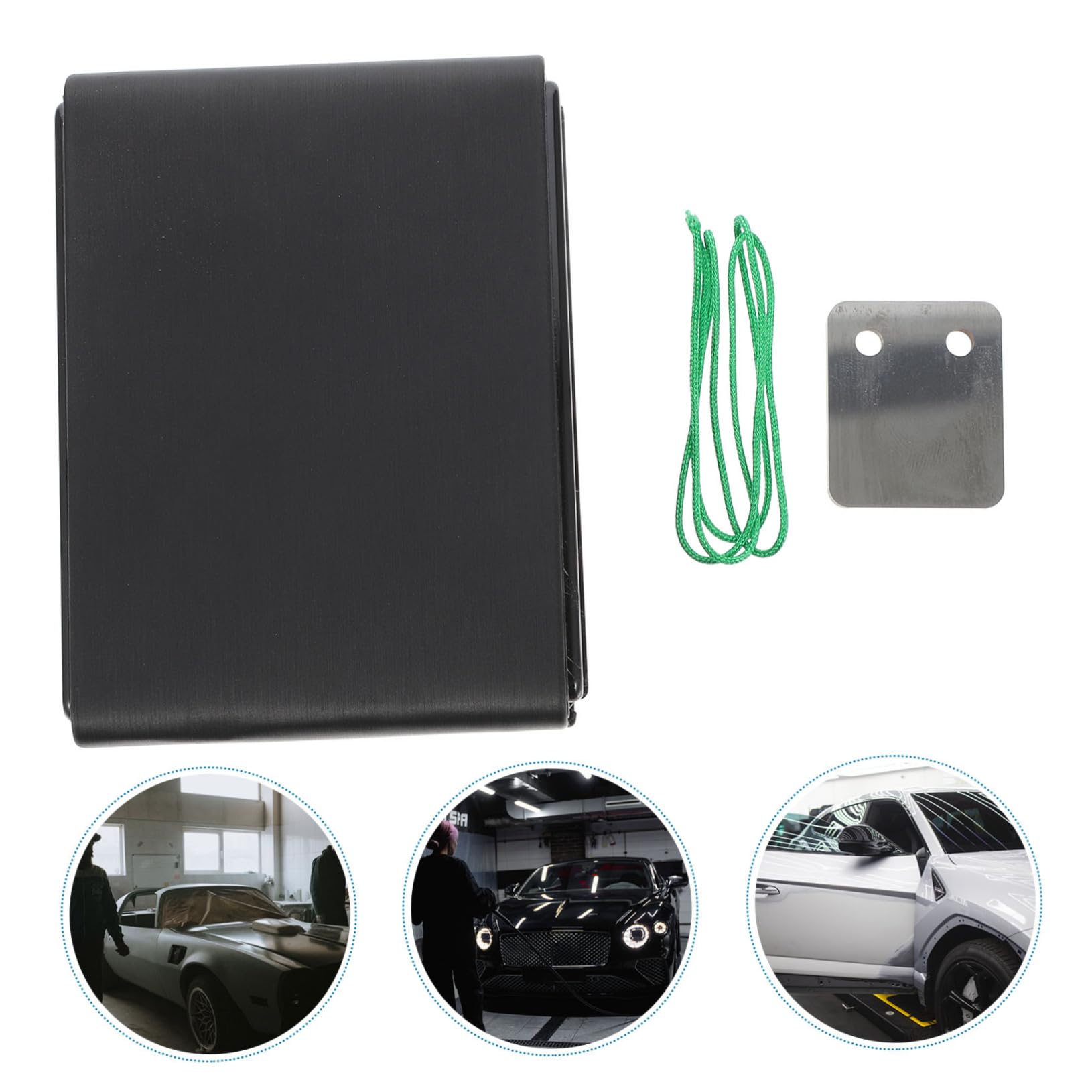 Mobestech 2 Piezas raspador de pintura colgante retocar rociar reparar auto exterior peleón raspador de limpieza de polvo raspador pulido de acero de tungsteno portátil Grey