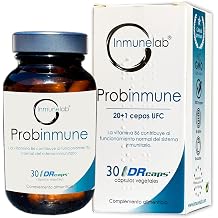 Probinmune probiotic and prebiotic symbiotic 20+1 strains Bacillus subtillis natto Bacillus coagulans. Saccharomyces boulardii 30 delayed release capsules DRcaps