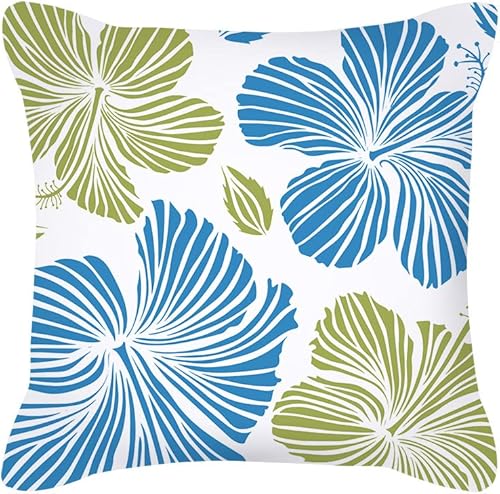 Miniatura 5 de Willing Life Juego de 4 fundas de almohada impermeables de 18 x 18 pulgadas, fundas decorativas de estilo bohemio floral para exteriores, funda de