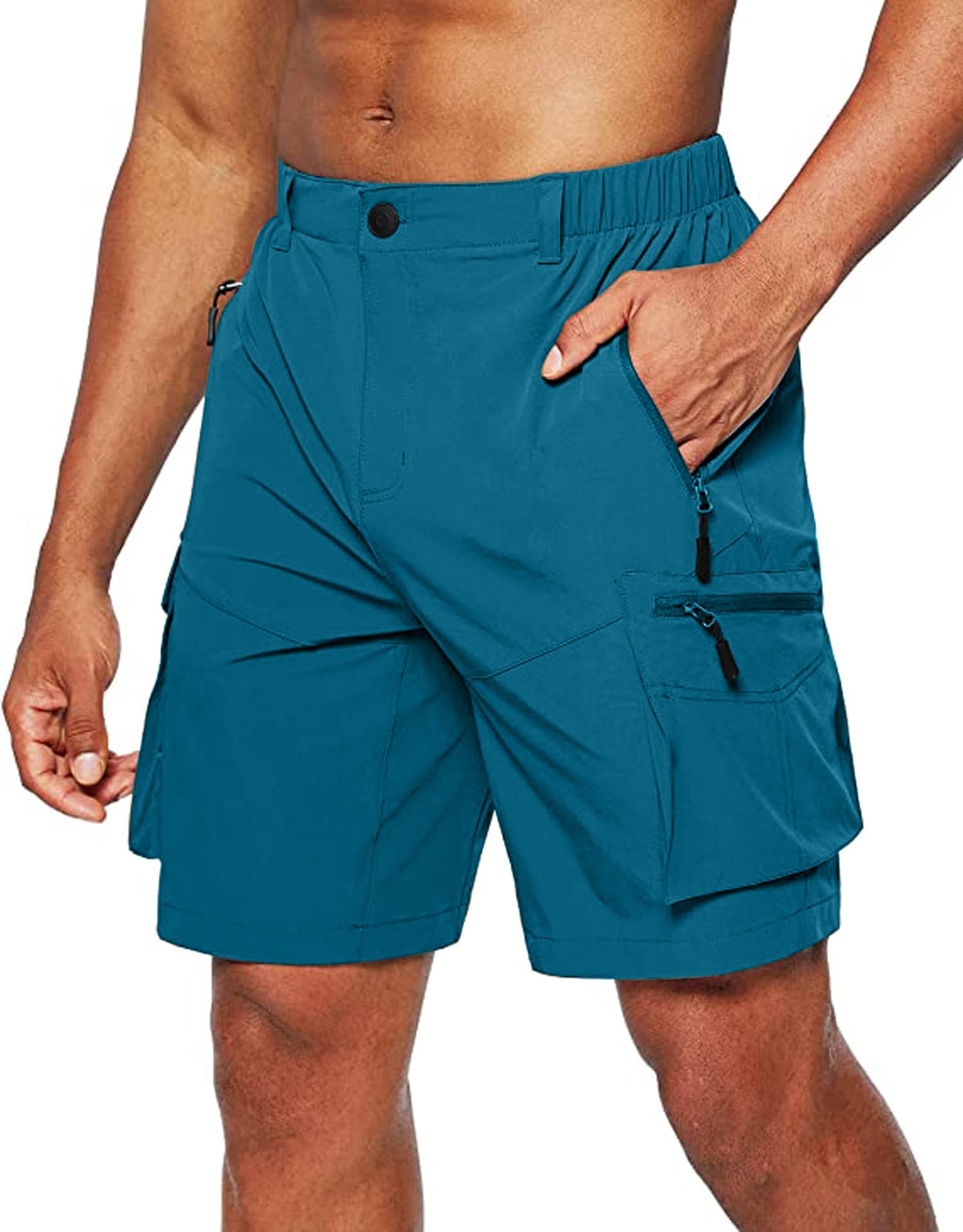 Tansozer Kurze Hosen Herren Sommer Schnelltrocknend Wanderhose Kurz Stretch Cargo Bermuda Sporthose Outdoor Trekking Wandershorts