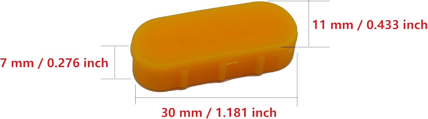 Tire Changer Plastic Insert, Tire Machine Guard, Wheel Rim Edge Protector for Mount Duck Head, Nylon Tyre Demount Fitting Head Part, 6 Front (Upper) + 6 Rear (Lower) Insert Kit/Pack, 2 Packs, 04YCM