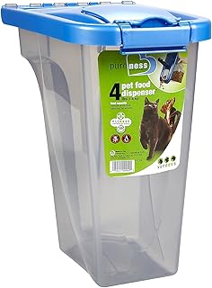 4-Pound Food Dispenser with Fresh-Tite Seal, White , Large (FD4), Clear