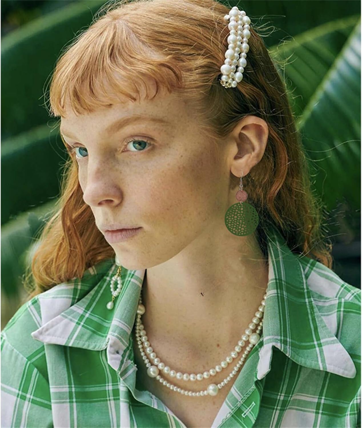 MALOYANVE Boho Wooden Earrings for Women Bohemian African Round Geometric Wood Earrings Vintage Hollow Out Circle Earrings Handmade Lightweight Dangle Drop Statement Wooden Earrings Jewelry Gifts - Image 3