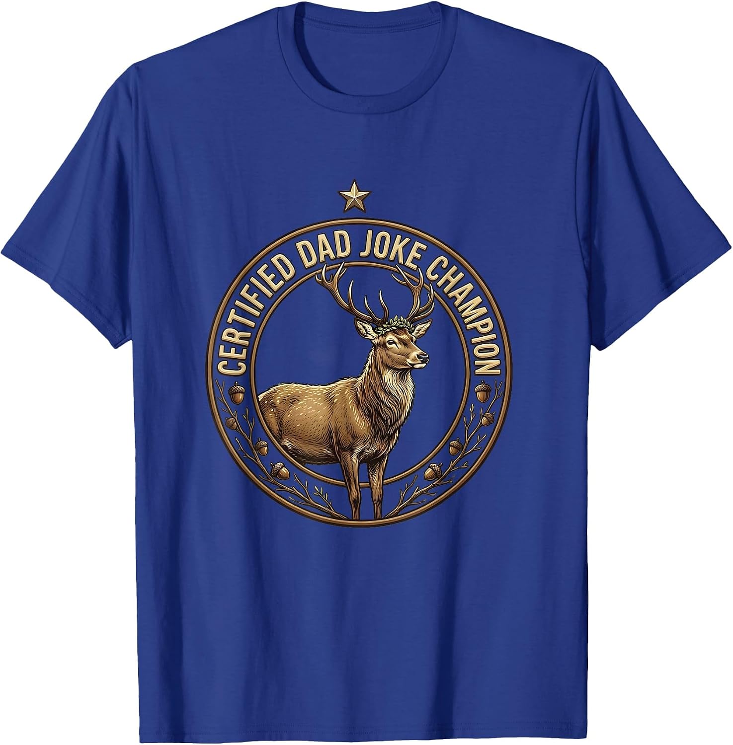 Certified Dad Joke Champion Funny Father Design T-Shirt image 4
