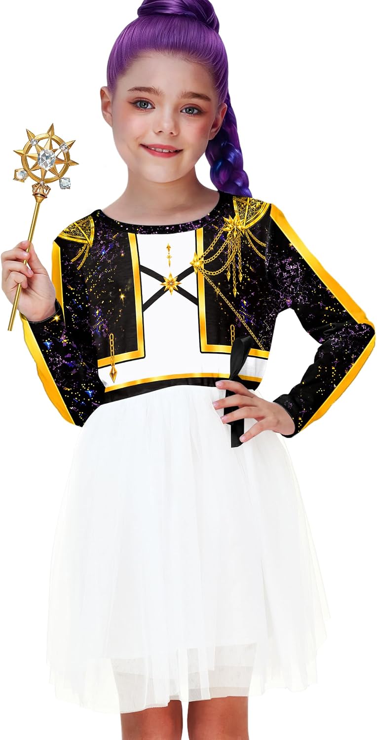 Remimi Girls Halloween Tutu Dress Long Sleeve Holiday Dresses 3-12 Years image 4