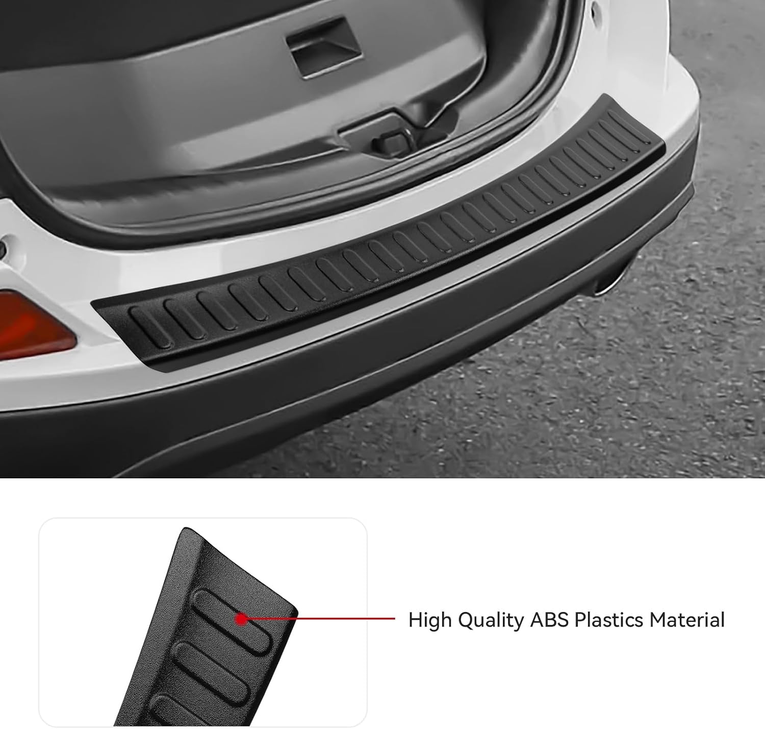 Exterior Rear Bumper Protector for Toyota 2016 2017 2018 RAV4 Accessories Black ABS Material Rear Bumper Guard Trunk Sill Protector