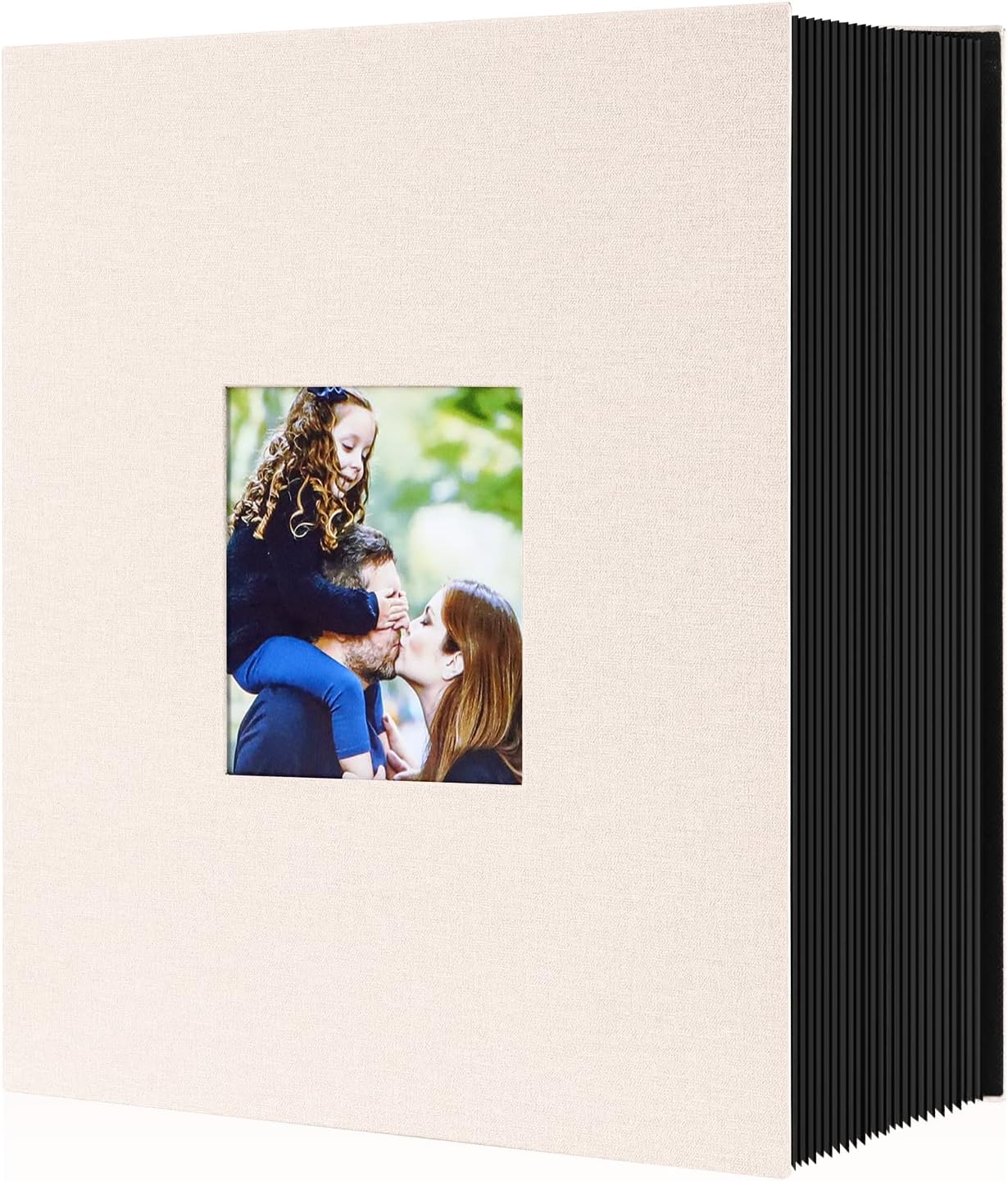 Ywlake Photo Album 4x6 1000 Vertical Pockets, Extra Large Capacity Linen Cover Picture Albums Holds 1000 Vertical Photos Only Beige