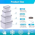 Pure Future 24-Piece Set (12-Pack) Fruit & Food Storage Containers for Fridge with Removable Colanders - Airtight Produce Saver, Organizers, BPA-Free, Freezer/Microwave Safe