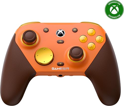 GameSir G7 Pro Tri-Mode Xbox Wired, PC and Mobile Wireless Controller, Amber Flame