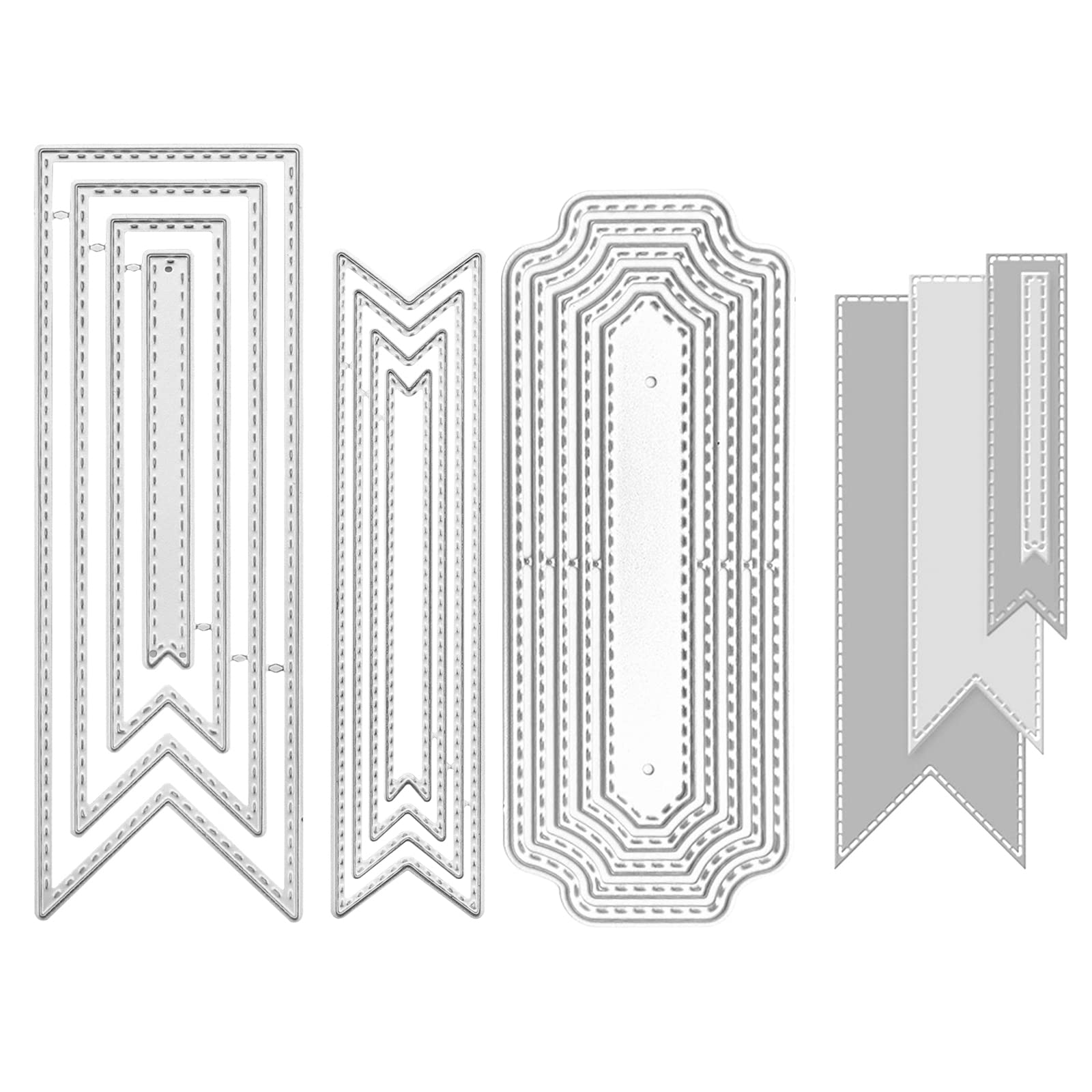 Matrices De Découpe 3D Acier Carbone Pour Scrapbooking - Motifs Cheval, Fleurs, Boîte - 3 Pochoirs Inclus