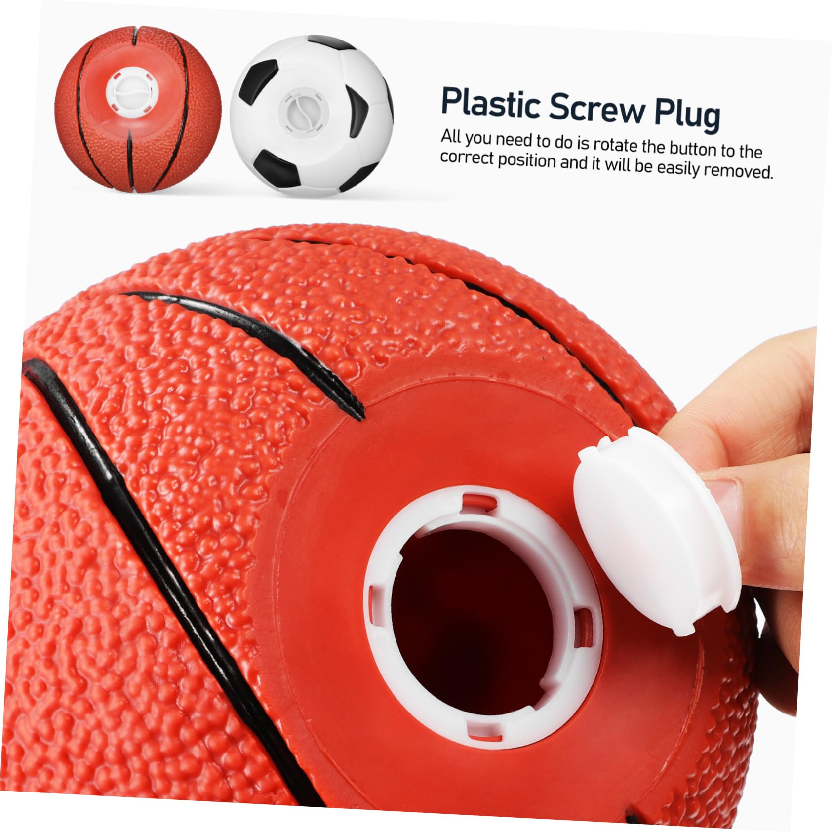Salvadanaio Divertente Set da 2 a Forma di Pallone da Basket e Calcio in Vinile per Bambini, Decorazione Casa e Risparmio di Denaro per Compleanni