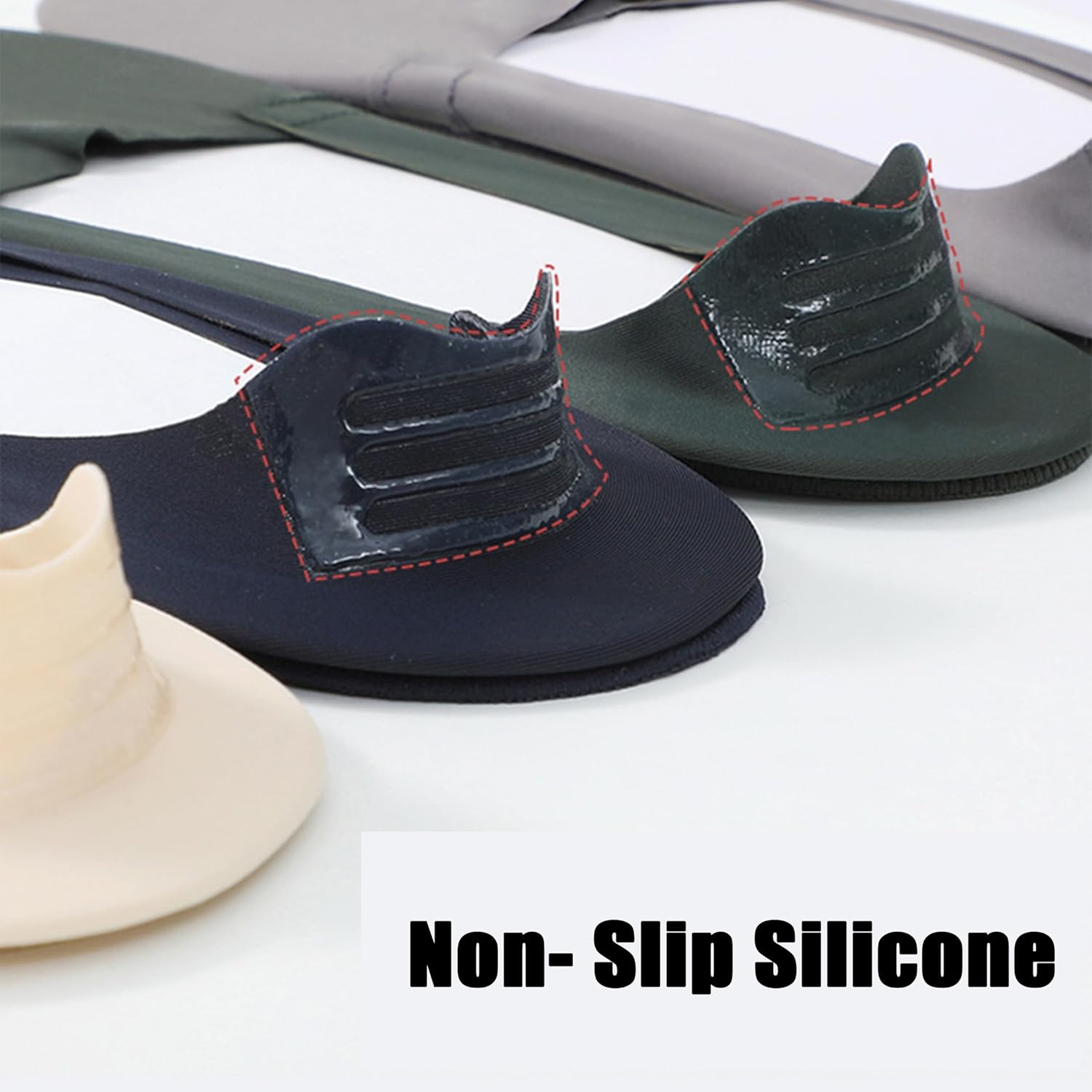 4 Pack Mens No Show Socks Thin Non Slip Low Cut Liner Socks Invisible for Flats Boat - Image 5