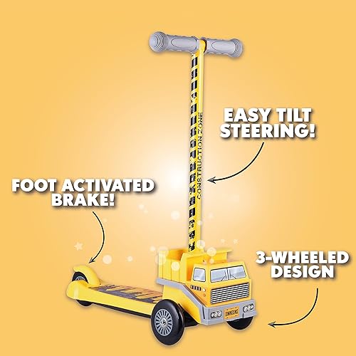 Miniatura 2 de Scooter for Kids Ages 3-5 - Extra Wide Deck & Foot Activated Brake, 3 Wheel Self Balancing Kids Toys for Boys & Girls