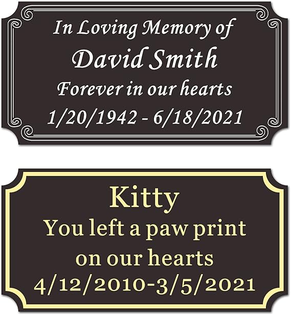 Engraved Name Plate, Personalized Name Plaque - 1x3 Inch, 18 Colors,4 Corner Styles - View #3