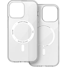 Native Union Re Clear Case Transparent Anti-Yellowing Case MagSafe Compatible with Built-in Magnets Recycled Materials Ultra-Durable with Military Grade Drop Protection for iPhone 15 Pro Max