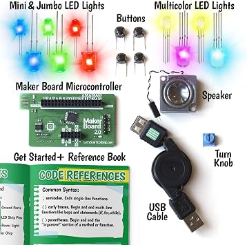 Base Kit Computer Coding Game for Kids 8-12+ and Teens to Learn Code & Electronics. Great STEM Gift for Boys & Girls for Real C++ Coding with Over 60 Projects Included.
