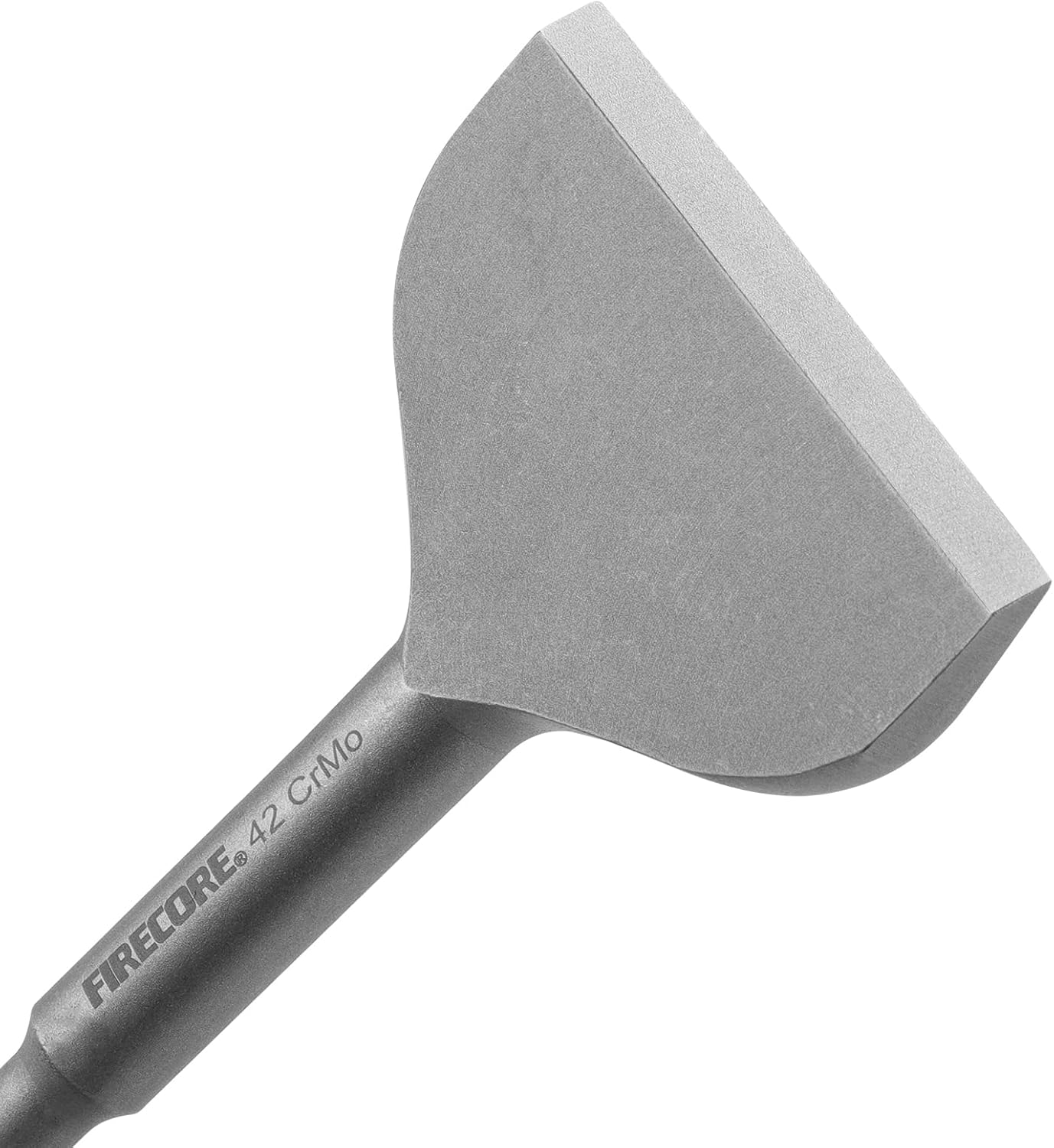 Firecore SDS Plus Floor Scraper 4 Inch Wide Tile Thinset Scaling Chisel, 3 in SDS Plus Chisel Bit Cranked Angled Bent Chisel for Hammer Drill Tile Removal Chisel