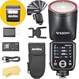 GODOX V100 V100C V100-C Camera Flash for Canon Flash Speedlite,100Ws 2.4G TTL1/8000 HSS,400 Full Power Flashes,7.2V/2980mAh Li-ion Battery,1.7s Recycle Time,10 Levels LED Modeling Lamp(USA Version)