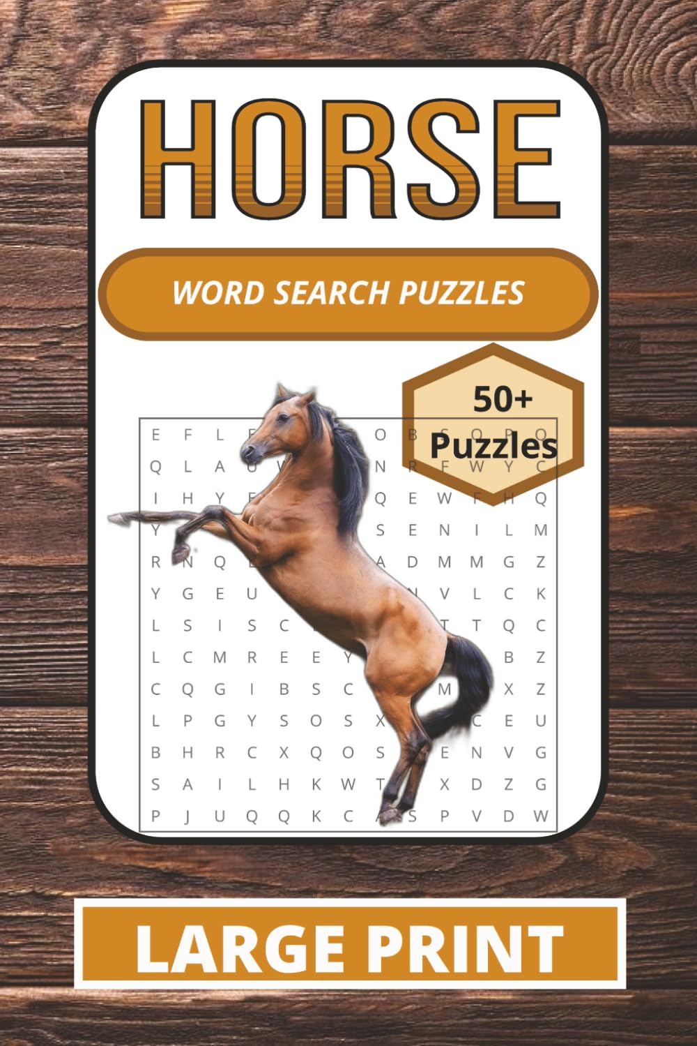 Horse Word Search Book: HORSE WORDSEARCH PUZZLES: Word Search Puzzles with Easy-to-Read Print and All About Horses, Stable, Riding and More | 6×9 ... Gift for Vacations, Holidays, and Relaxation