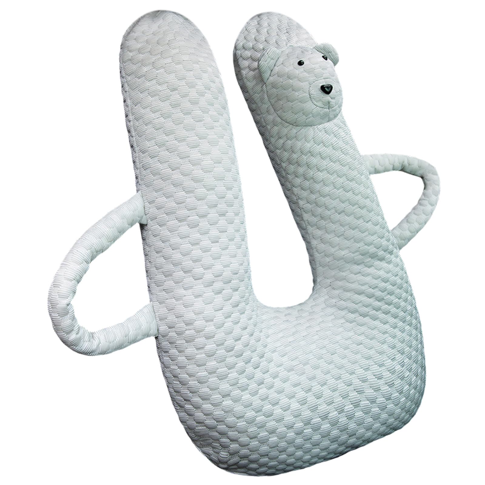 Cuscino Comfort da viaggio per veicoli, cuscino per collo e corpo in tessuto morbido, supporto a forma U, maniglie laterali, cuscino per dormire rilassante nel fine settimana Cuscino lato sedile