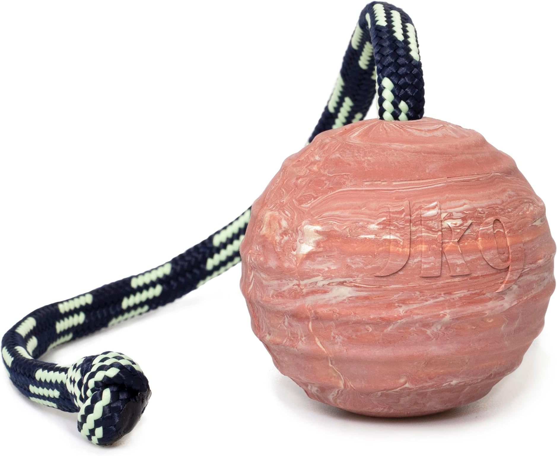 Julius K9 Ball with string & knot, 70mm dia. Dog Toys