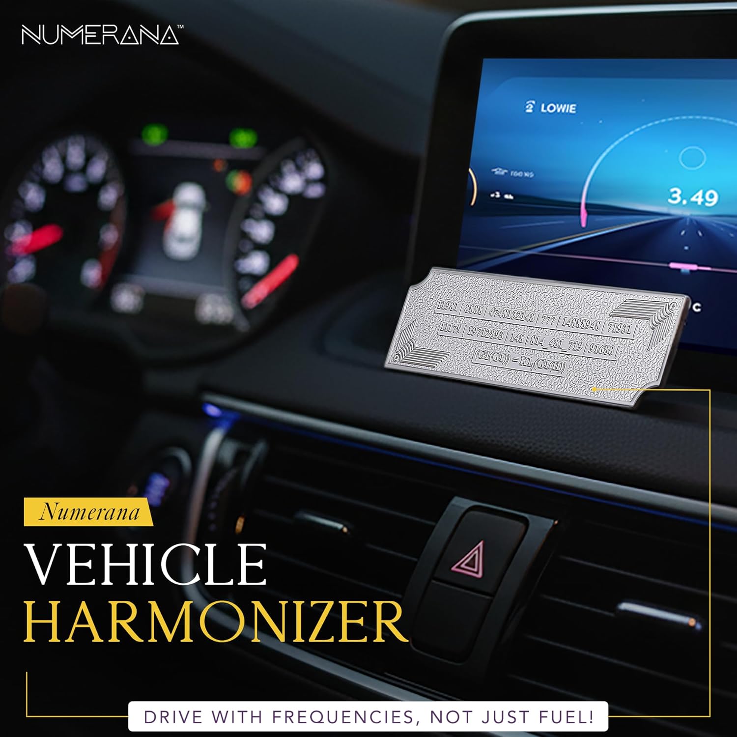 Numerana Sana Vehicle Harmonizer with Grabovoi Numbers, Car Charm Hanging Vehicle Protection Energy Shield, Quantum Frequency Harmonizer & Spiritual Automotive Accessories for Vibrational Alignment - Image 2