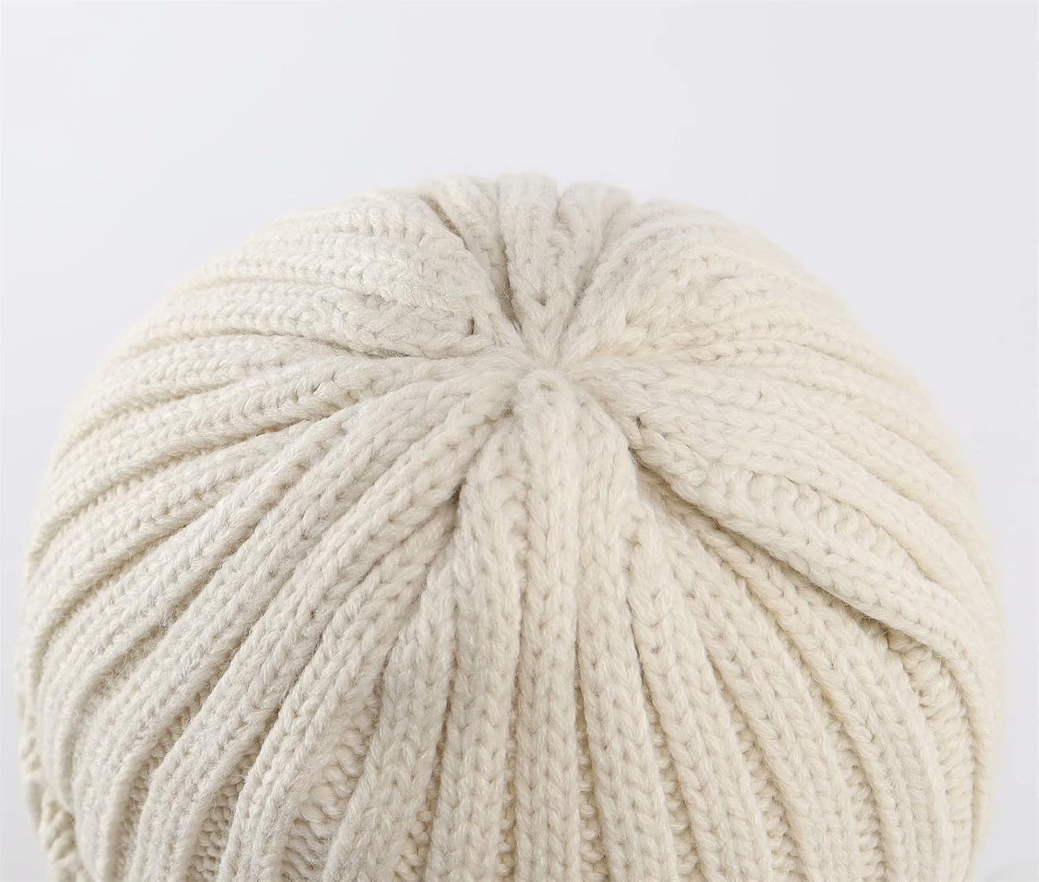 Connectyle Women's Rib Knit Cuffed Beanie Hat Stretch Acrylic Winter Hat Thick Warm Snow Ski Cap