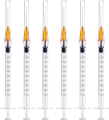 Miniatura 1 de Paquete de 100 herramientas dispensadoras de laboratorio de calibre 25 de 1 pulgada, 1 pulgada, Luer Lock de la industria empaquetadas