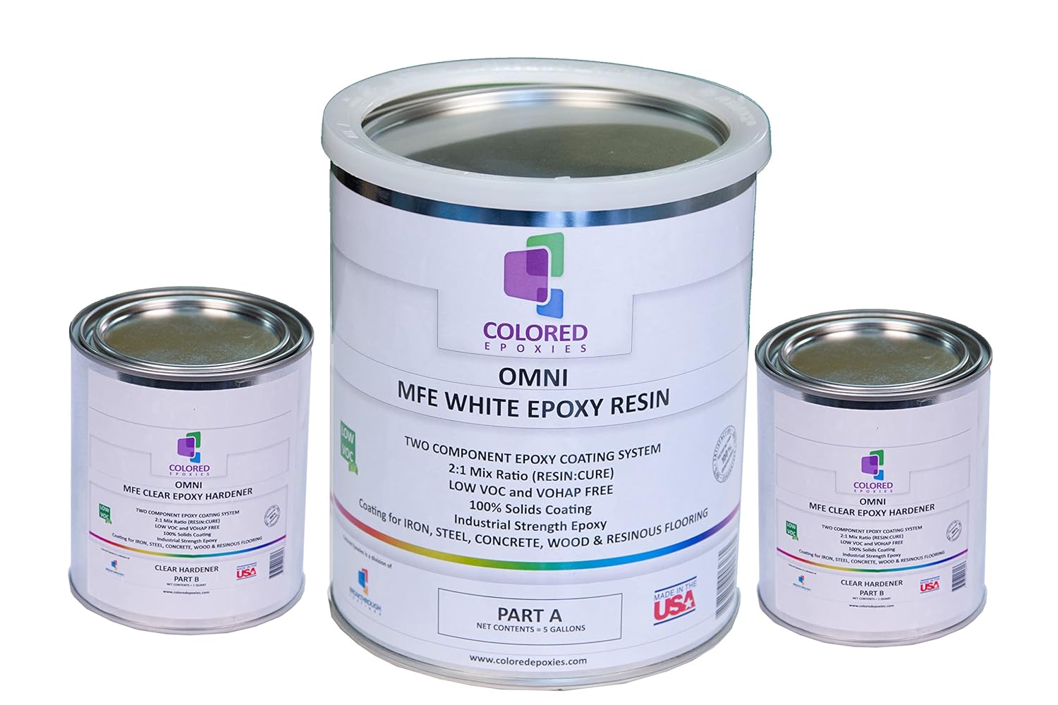 colored epoxies White Epoxy Resin for Bar Tops, Table Tops, Wood, Concrete, Epoxy Art & Crafts 1.5 Gallon