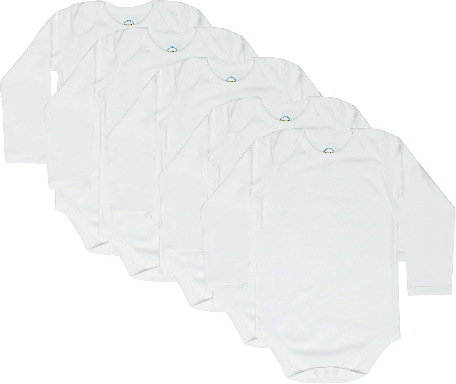 CBObaby Toddler Bodysuit Long Sleeve Envelope Neck 5 Pack 2T, 3T, 4T, 5T, 6T, 7, 8-10, 10-12