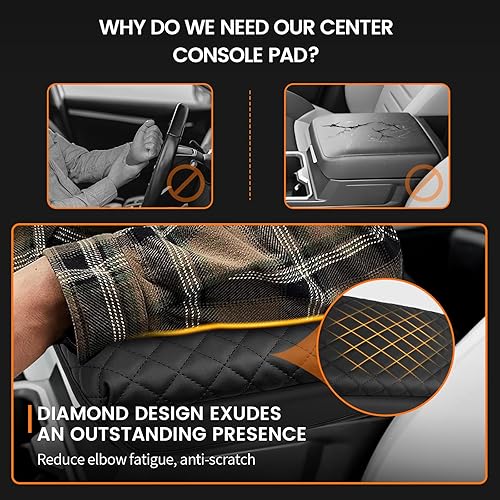 Miniatura 146 de Ajuste personalizado para funda de consola central Ford F150 2015-2020, 2017-2022 F250 F350 F450, 2018-2024 Ford Expedition Protector de funda