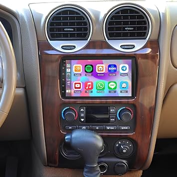 Android 14 Car Stereo Upgrade for GMC Envoy 2002-2006 7inch Touch Screen Radio Double Din with Wireless Carplay Android Auto Car Stereo GPS Bluetooth WiFi FM RDS DSP SWC Backup Camera,2+32G