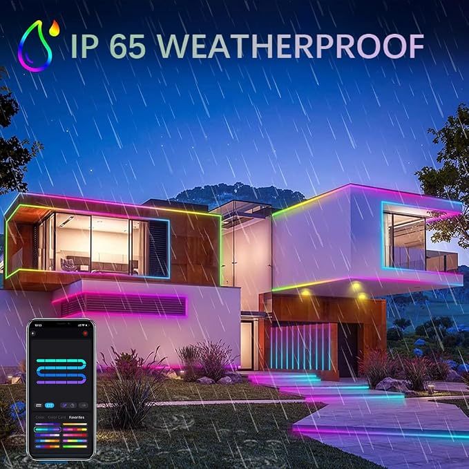 Tira LED RGB 16.4FT con Control APP y Resistente IP65 miniatura 6