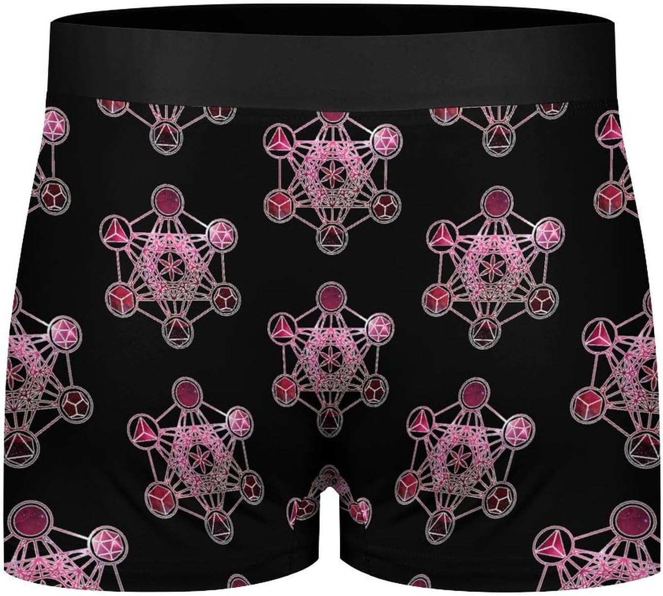 Metatron's Cube Sacred Math Men's Underwear Boxer Briefs Breathable Shorts Elastic Waistband