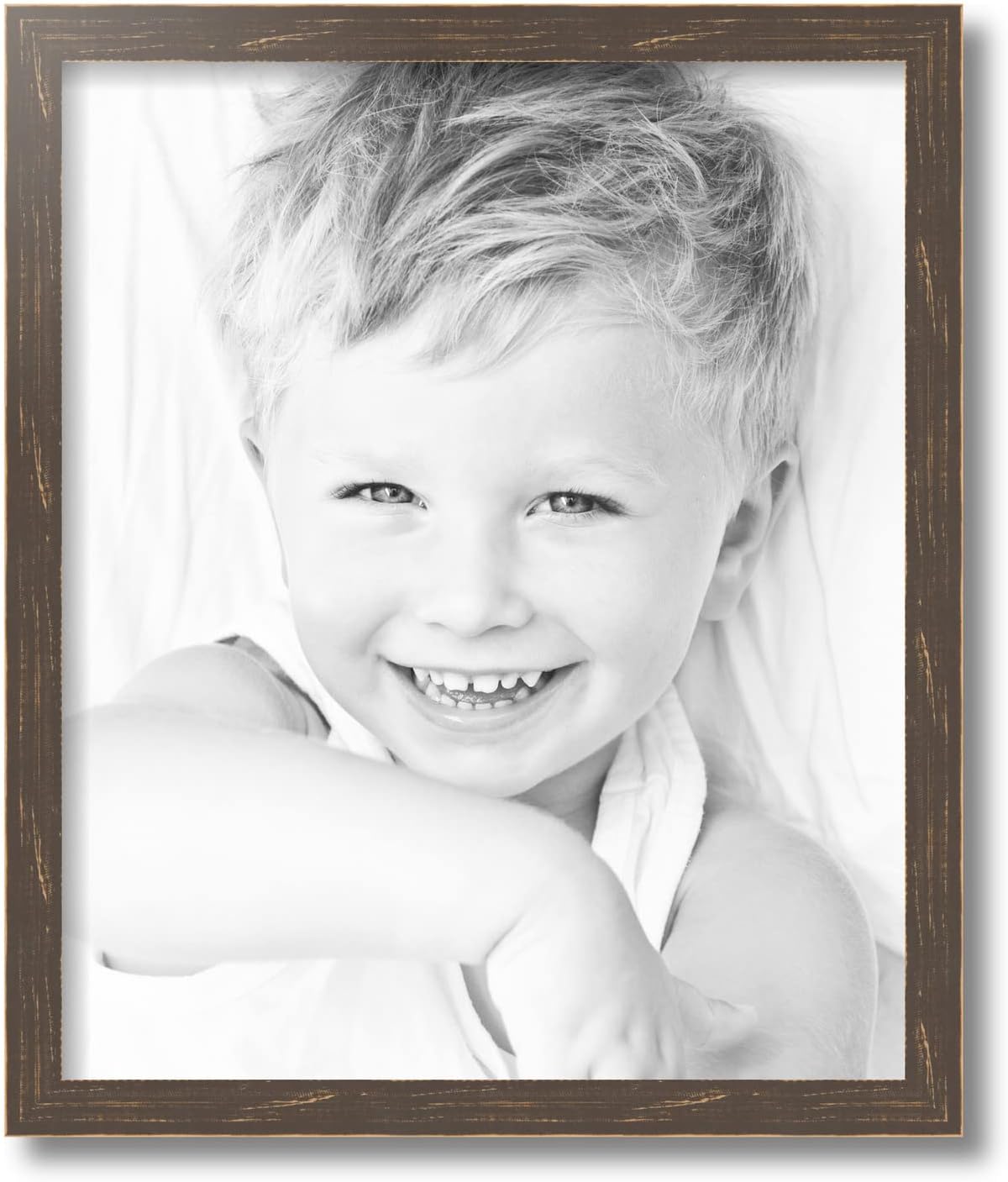 ArtToFrames 15x18 Inch Brown Picture Frame, This 1.00 Inch Custom Wood Poster Frame is Oak - Comes with Foam Backing 3/16 inch and Regular Glass (FBPLSM-ECO095-OAK-15x18)