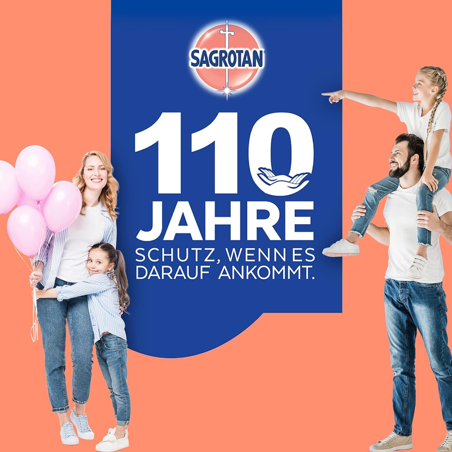 Sagrotan Wäsche-Hygienespüler Sensitiv Waschmittel-Zusatz - 1,5l & Sagrotan Wäsche-Hygienespüler Sensitiv Nachfüller 5 x 1,2l