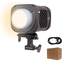 Amaran Halo 600x Bi-Color COB Video Light, 2700K-6500K LED Continuous Output Lighting, 32500 Lux @ 1m, CRI 96+ TLCI 97+, All-in-One Studio Monolight for Photography, Livestream, Video Production