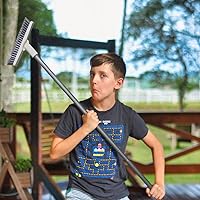 Vista 2 de Juego de cepillo de limpieza de suelo y cepillo de lechada con mango largo, cepillo limpiador de lechada resistente con cerdas rígidas