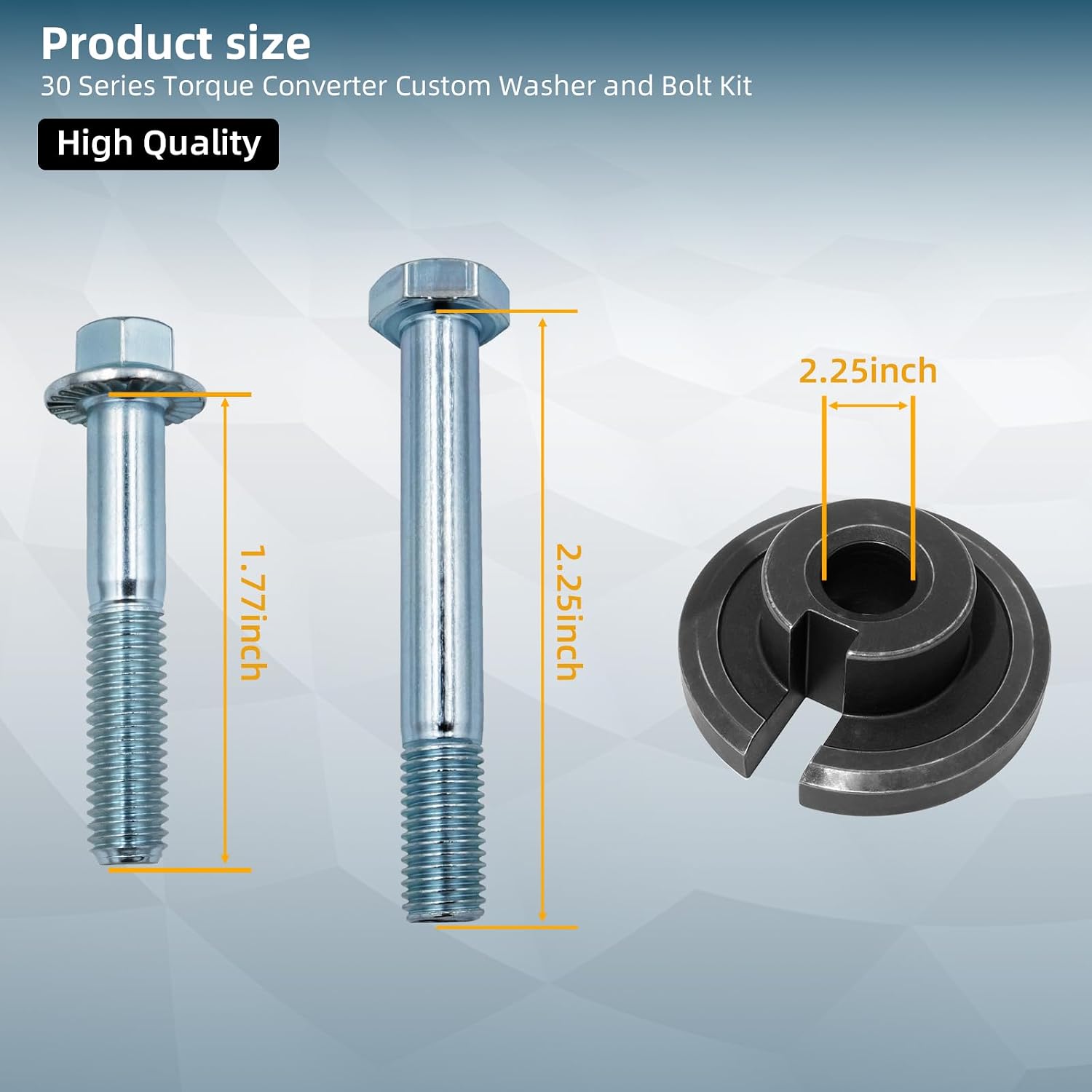 30 Series Torque Converter Bolt Kit for Predator 212 3/4" Shaft | Fits 196cc-224cc engines. Includes SAE & metric bolts, custom pilot washer, lock washers. Durable mounting kit