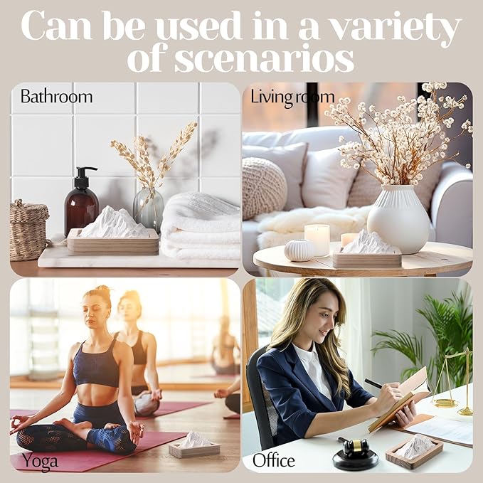 Difusor Pasivo de Aceites Esenciales Maxdot 2 Piezas Montaña con Base de Madera miniatura 5