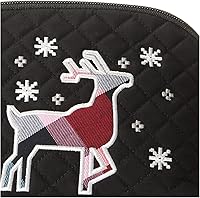 Vista 4 de Vera Bradley Women's Cotton Large Clamshell Cosmetic Organizer Makeup Bag